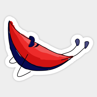 Watermelon sunbathing Sticker